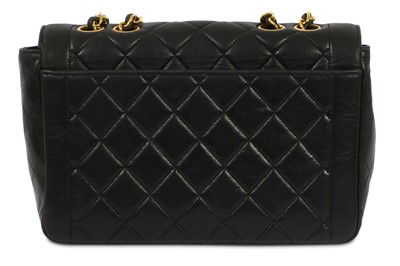 Lot 390 - Chanel Black Flap Bag