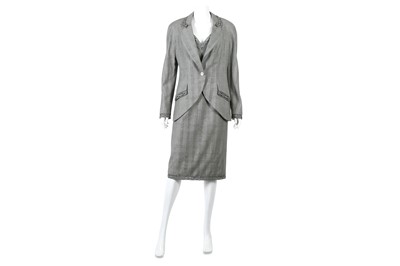 Lot 191 - Christian Dior Glen Plaid Dress Suit - sizes 12 & 14