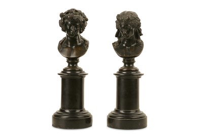 Lot 123 - A PAIR OF LATE 19TH CENTURY FRENCH BRONZE...