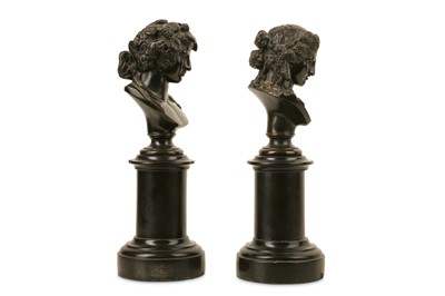 Lot 123 - A PAIR OF LATE 19TH CENTURY FRENCH BRONZE...