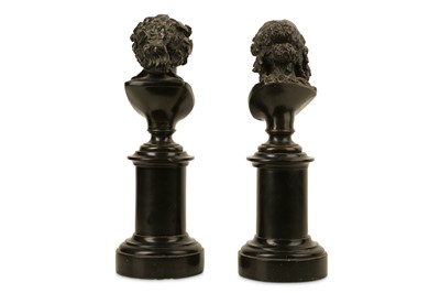 Lot 123 - A PAIR OF LATE 19TH CENTURY FRENCH BRONZE...