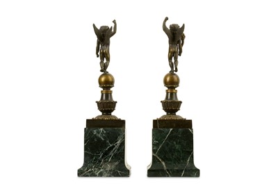Lot 75 - A PAIR OF 19TH CENTURY FRENCH EMPIRE STYLE...