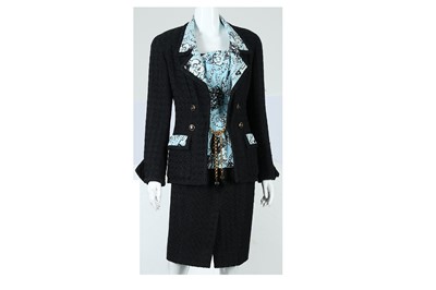 Lot 95 - Chanel Boutique Three Piece Skirt Suit - sizes 38 and 40