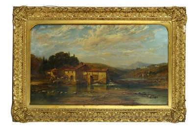 Lot 234 - WILLIAM OLIVER (BRITISH 1804-1853) Mill on the...