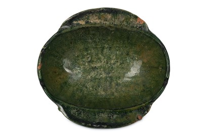 Lot 326 - A CHINESE GREEN-GLAZED BOWL. Han Dynasty. The...