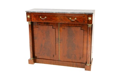 Lot 430 - A 19th Century flame mahogany and brass...