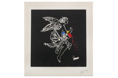 Lot 673 - Blek Le Rat (French, b.1951) 'Out Of Weapons'...
