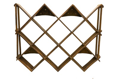 Lot 434 - A pine wine rack. Provenance: The Estate of a...