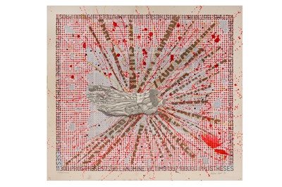 Lot 659 - Andrew Cooper  'Exploded Drawing'  1998 Mixed...