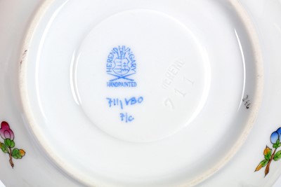 Lot 495 - A Herend Hungarian porcelain coffee set to...