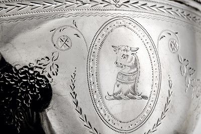 Lot 435 - A George III sterling silver sugar basket, London 1787 by George Smith II