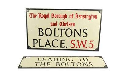 Lot 387 - Two Royal Borough of Kensington enamel signs, ...