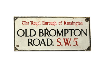 Lot 386 - A Royal Borough of Kensington enamel sign,...