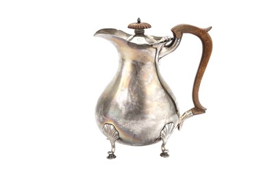 Lot 71 - A George V sterling silver hot water jug,...