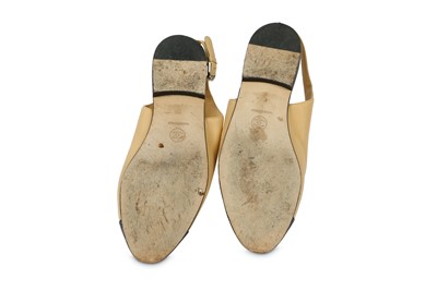 Lot 232 - Chanel Two-Tone Slingback Flats - size 37