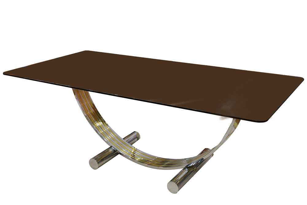 Lot 10 - Renato Zevi: A glass Dining Table, Italy, 1970s