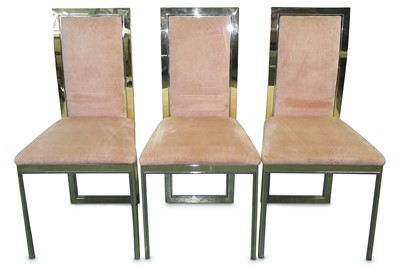 Lot 296 - ROMEO REGA, ITALY: Eight dining chairs, circa...