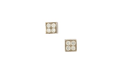 Lot 119 - A pair of diamond 'Lucea' earrings, by Bulgari...