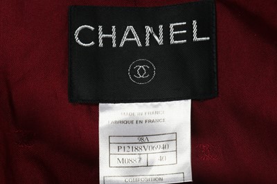 Lot 44 - Chanel Plum Skirt Suit - size 40