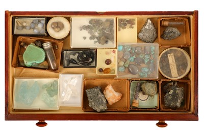 Lot 43 - A collector's chest of loose gemstones and...