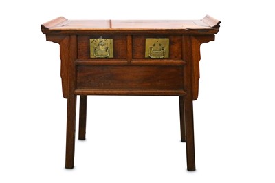 Lot 455 - A CHINESE ALTAR TABLE. With a rectangular top...