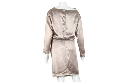 Lot 61 - Yves Saint Laurent Rive Gauche Lilac Satin Dress