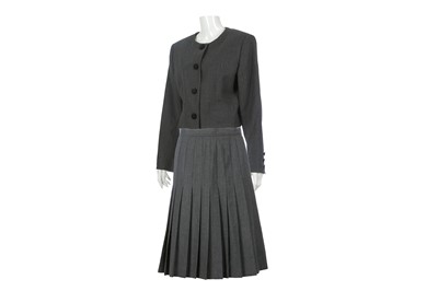 Lot 65 - Valentino Miss V Grey Skirt Suit - size 46