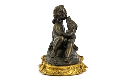 Lot 50 - A MID 18TH CENTURY FRENCH BRONZE FIGURE OF A...