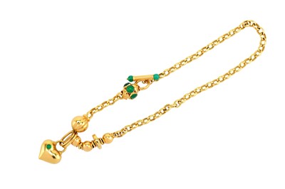 Lot 161 - A chrysoprase necklace and bracelet suite The...
