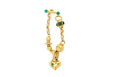 Lot 161 - A chrysoprase necklace and bracelet suite The...
