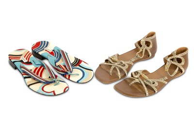 Lot 105 - Two Pairs of Sandals - Size 37