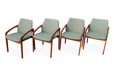 Lot 99 - KAI KRISTENSEN: A set of eight Open Arm Chairs,...