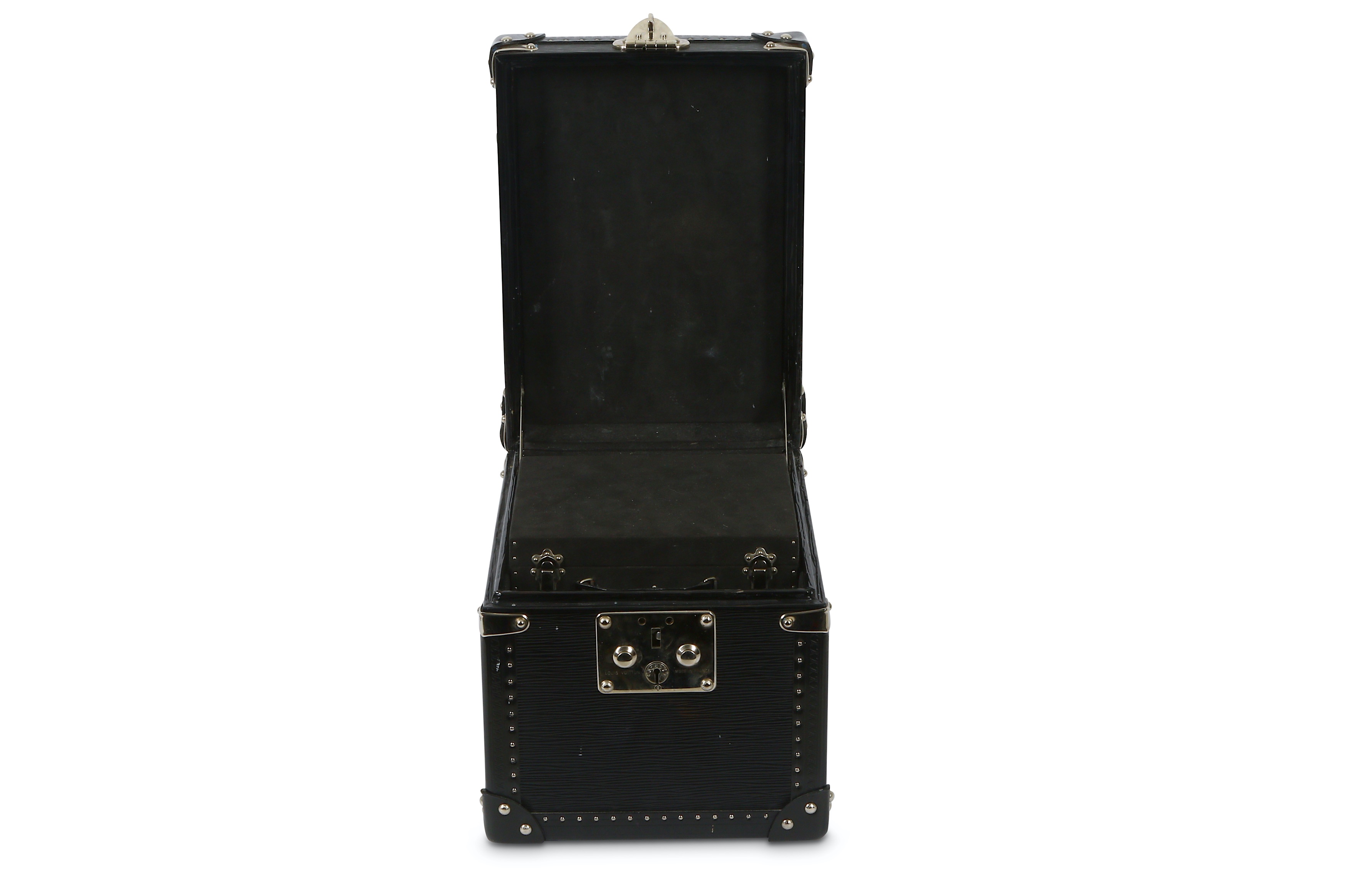 Lot 507 - Louis Vuitton Black Epi Leather Vanity Trunk