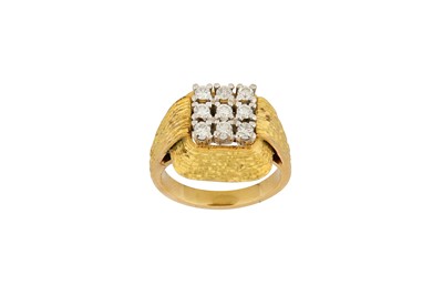 Lot 74 - A diamond-set dress ring, circa 1970 Set with...