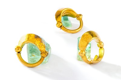 Lot 64 - A ring and earclip suite, by Ilias Lalaounis...