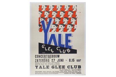 Lot 48 - Yale Glee Club, lithographic poster