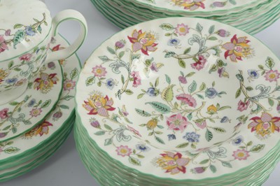 Lot 169 - A Minton 'Haddon Hall' dinner service,...