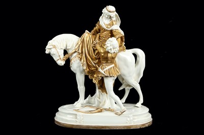 Lot 157 - A 19th Century porcelain figural group,...