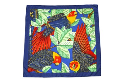 Lot 320 - Hermes 'Les Perroquets' Silk Scarf