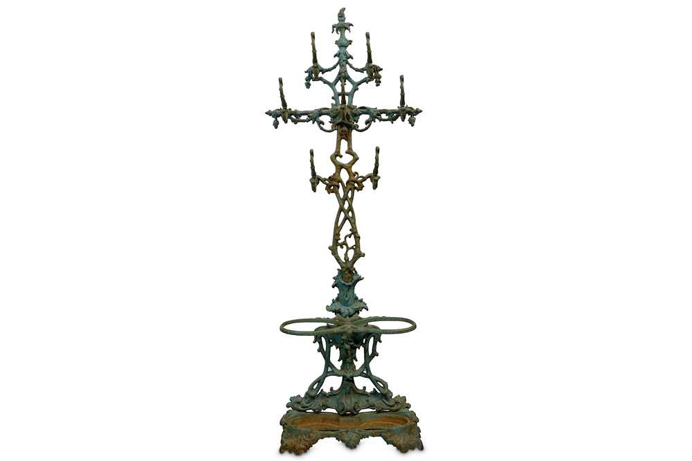 Lot 306 - A Victorian Coalbrookdale cast iron hall