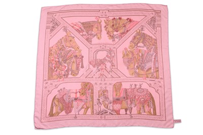 Lot 338 - Hermes 'La Danse du Cheval Marwari' Silk Scarf