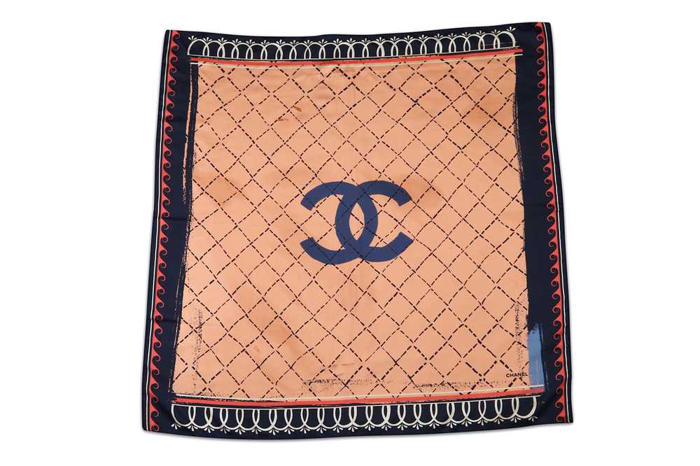 Lot 336 - Chanel Silk Logo Scarf