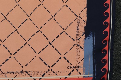 Lot 336 - Chanel Silk Logo Scarf
