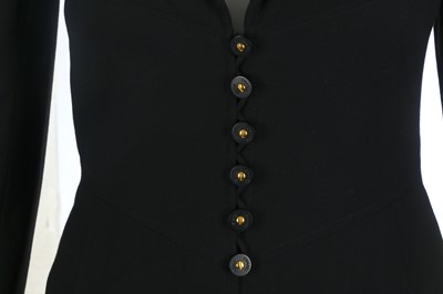 Lot 94 - Chanel Boutique Black Wool Skirt Suit - size 36
