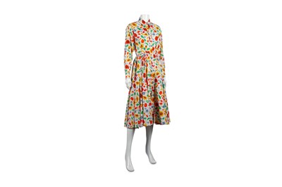 Lot 35 - Kenzo Vintage Floral Cotton Midi Dress - size 36
