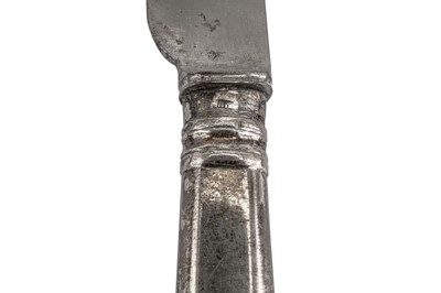 Lot 833 - A set of six Alexander III Russian 84 Zolotnik (875 standard) silver handled table knives, Moscow circa 1890 by HП for Nikolai Pavlovich Pavlov