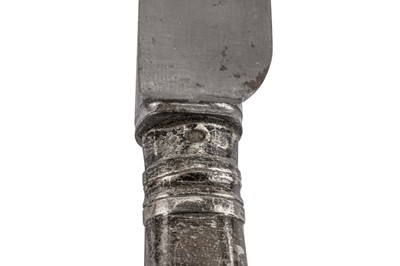 Lot 44 - A set of six Alexander III Russian 84 Zolotnik (875 standard) silver handled table knives, Moscow circa 1890 by HП for Nikolai Pavlovich Pavlov
