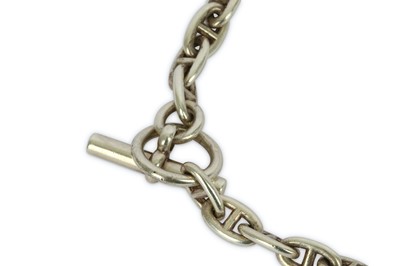 Lot 478 - Hermes Chain d'Ancre Silver Necklace