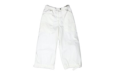 Lot 144 - Courreges White Cargo Trousers