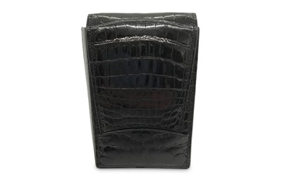 Lot 474 - Gucci Vintage Black Crocodile Case